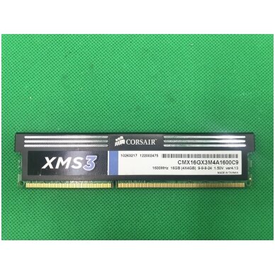 Corsair XMS3 DDR3 4GB (1x4GB) 1600MHz CMX16GX3M4A1600C9
