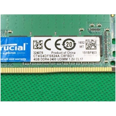 Crucial by Micron DDR4 2400MHz 4GB (1x4GB) CT4G4DFS824A.C8FBD1 2