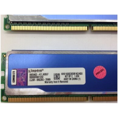 Kingston HyperX Blu 1600MHz DDR3 4GB (2x2GB) KHX1600C9D3B1K2/4GX 2