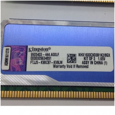 Kingston HyperX Blu 1600MHz DDR3 8GB (2x4GB) KHX16000C9D3B1K2/8GX 2
