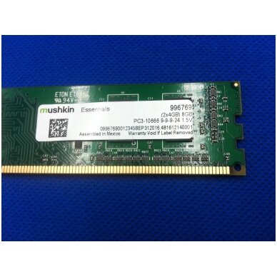 Mushkin Essentials PC3-10600 1.5V 8GB (1x8GB) DDR3 1333MHz 2