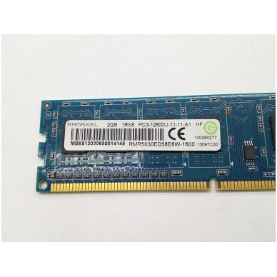 Ramaxel 1Rx8 PC3-12800U 2GB (1x2GB) DDR3 1600MHz RMR5030ED58E8W-1600 3